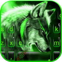 Тема для клавиатуры Green Wild Wolf
