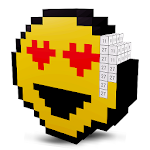 Cover Image of Herunterladen Emoji 3D Color by Number - Voxel Paint, Pixel Art  APK