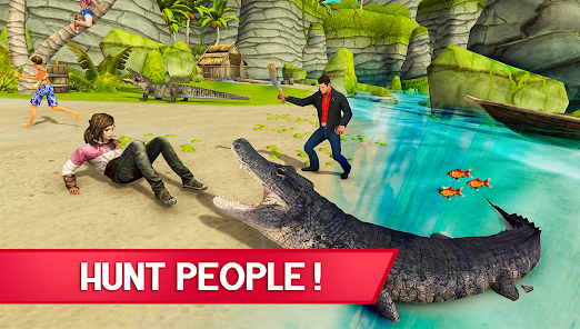 Imágen 5 Hungry Crocodile 2 Shark Games android