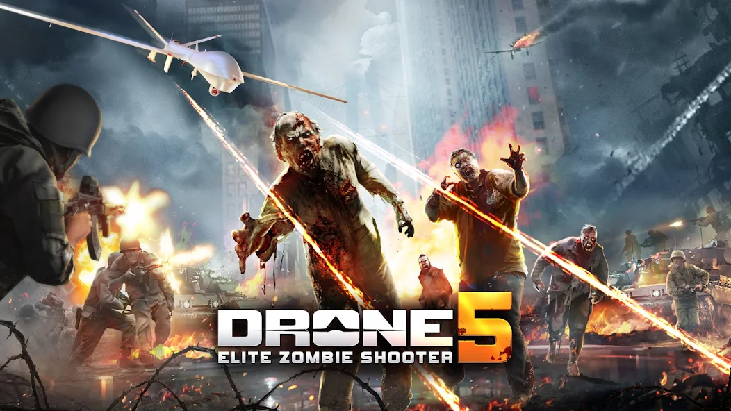 تحميل لعبة Drone 5: Elite Zombie Shooter مهكرة للاندرويد