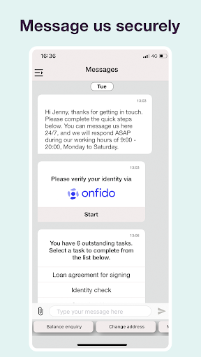 Time Finance Screen 3