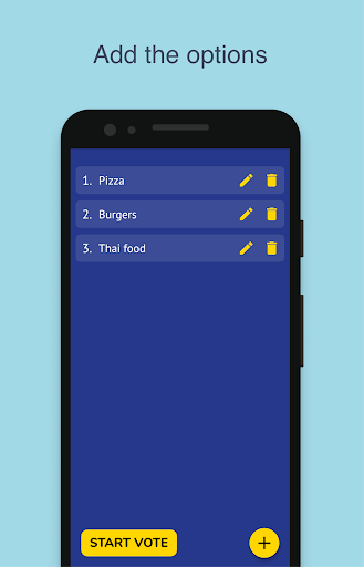 Android application Group Decisions screenshort