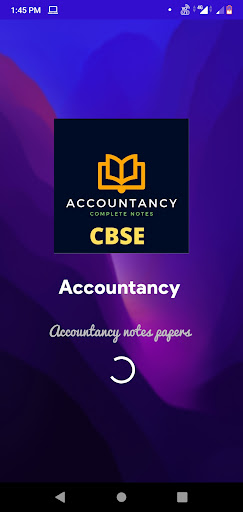 Android application Accountancy Notes screenshort