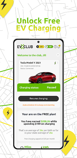 Android application EV Club screenshort