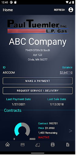 Android application Paul Tuemler LP Gas screenshort