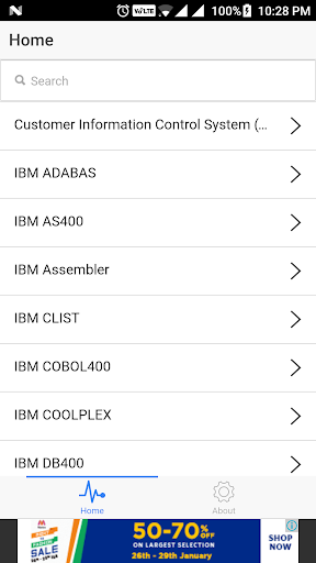 Android application Mainframe IBM Interview QA screenshort
