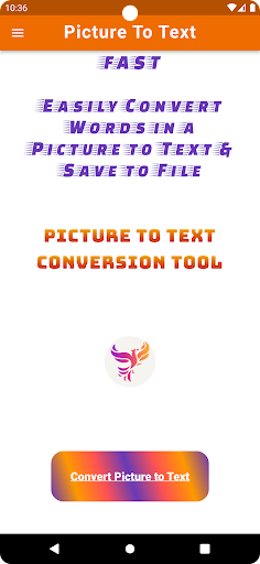 Android application Flash to Text screenshort