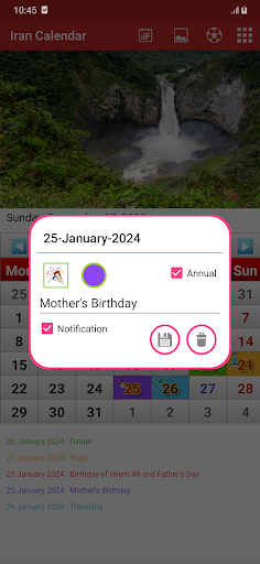 Iran Calendar 2024 Screen 2