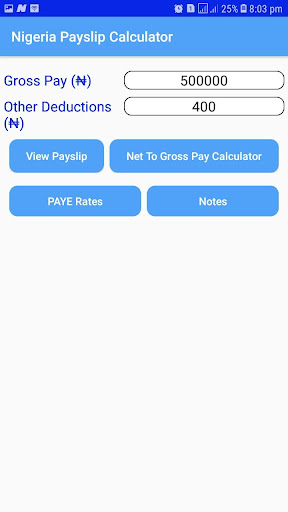 Aperçu de l'application