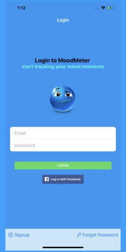 Android application MOODMETER screenshort