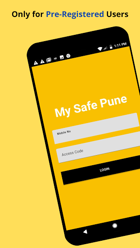 My Safe Pune | Internal App Screen 2