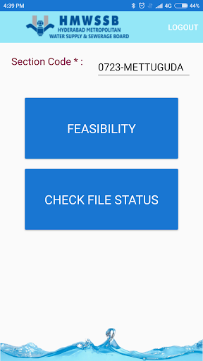 Android application HMWSSB-SWC screenshort
