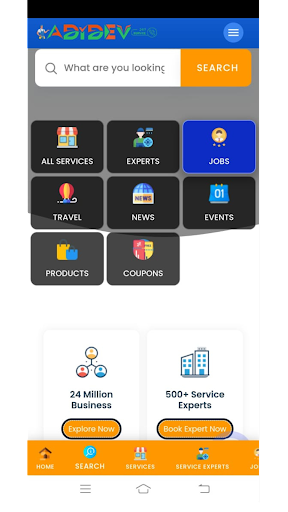 Android application Aadi dev Services screenshort