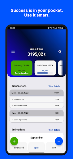 Android application Evo Finance screenshort