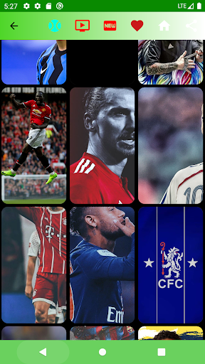 Android application Wallpapers Football HD screenshort
