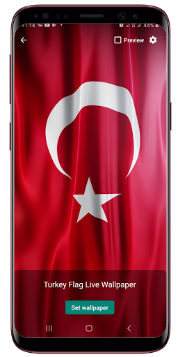 Turkey Flag Live Wallpaper Screen 2