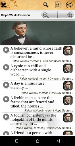 Android application Ralph Waldo Emerson : Quotes screenshort