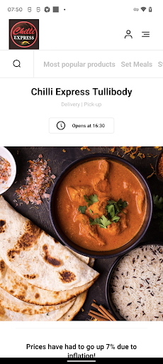Android application Chilli Express Tullibody screenshort