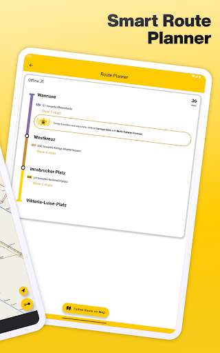 Screenshot of Berlin Subway U&S-Bahn map