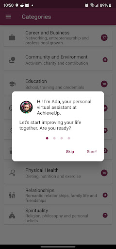 Android application AchieveUp - Mastermind Groups screenshort