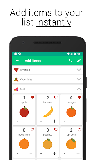 Shoppie - Shopping Organiser Screen 2