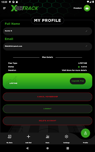 XBet Track Sports Bet Tracker 22