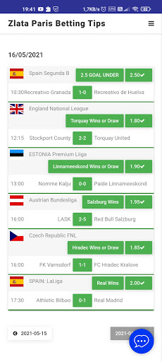 Android application Zlata PARIS Betting Tips screenshort