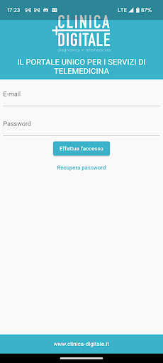 Android application Clinica Digitale screenshort