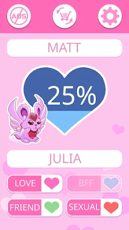 Game screenshot LOVE TEST - match calculator mod apk