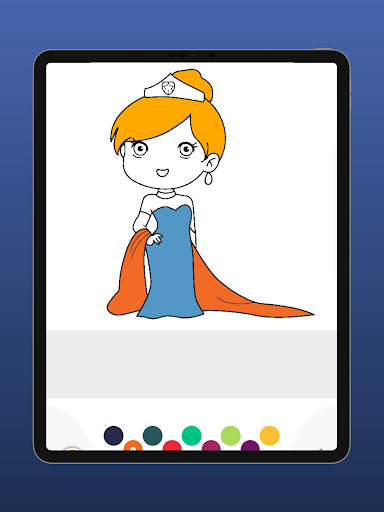 Cute Princess Coloring Book