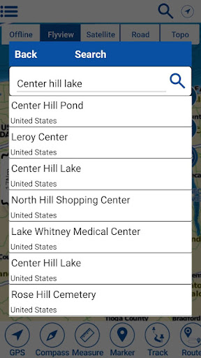 Center Hill LakeTN Offline Map Screen 2