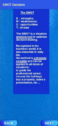 SWOT Decision Screen 3