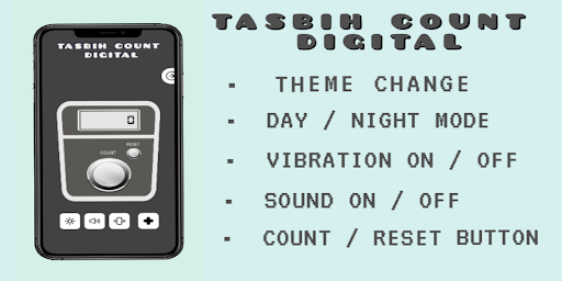 Android application Tasbih Count - Digital screenshort
