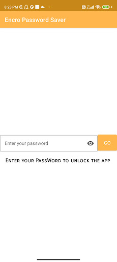 Android application Encro Password Manager screenshort
