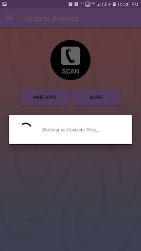 Android application Restore Deleted Contacts screenshort