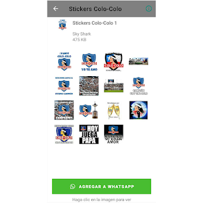 Screenshot 8 Stickers Colo-Colo Divertidos android