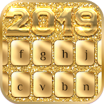 Cover Image of Скачать Gold 2019 Keyboard 10001002 APK