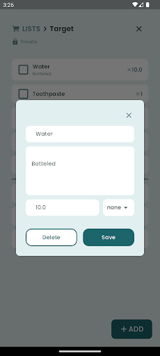 ShareCart - Shared lists