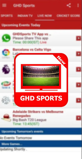 GHD SPORTS GUIDE - FREE LIVE CRICKET,  IPL TV TIPS