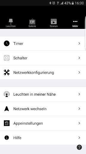 Mylights remote Screen 3