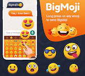 screenshot of BigMoji Keyboard - Fancy Text