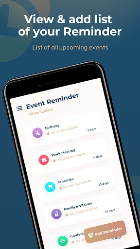 Event Reminder for All Events Screenshot 2 - AppWisp.com
