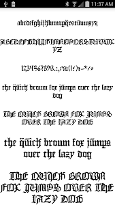 Gothic Fonts Message Maker Unknown