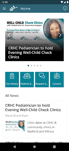 Android application Clarinda Regional Health screenshort