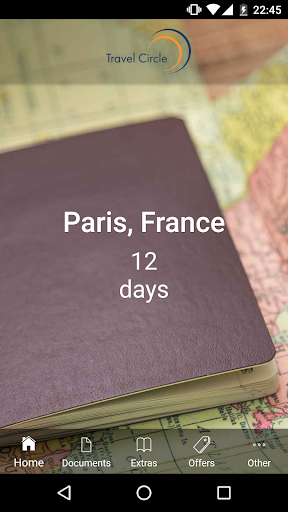 Android application MyTravelApp screenshort