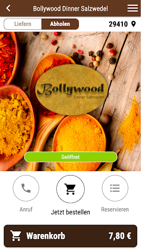 Android application Bollywood Dinner Salzwedel screenshort