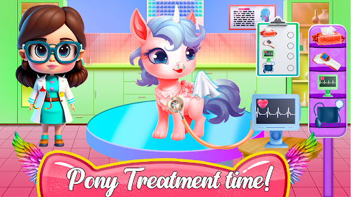 Android application Cute Unicorn Pony Vet Daycare screenshort