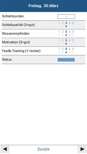 Swimery Diary Screen 3