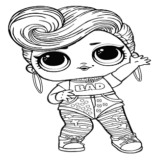 Megan Doll Puzzle And Coloring