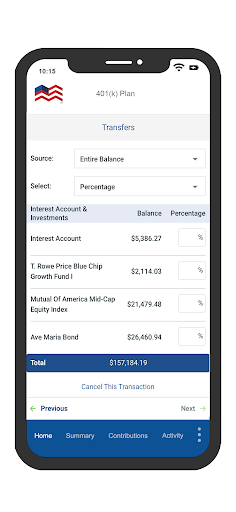 Mutual of America Fin Group Screen 3